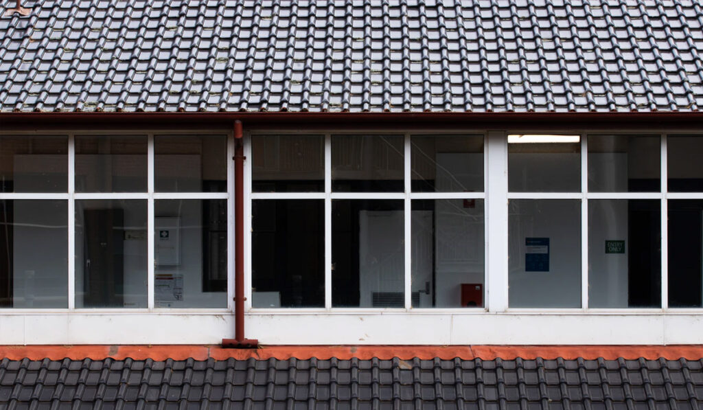 House with metal roofing