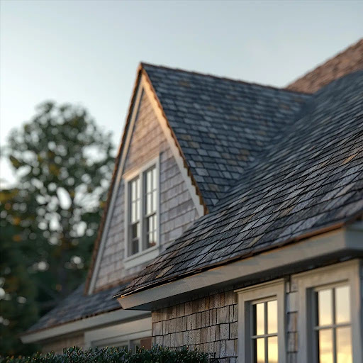 house with asphalt shingles