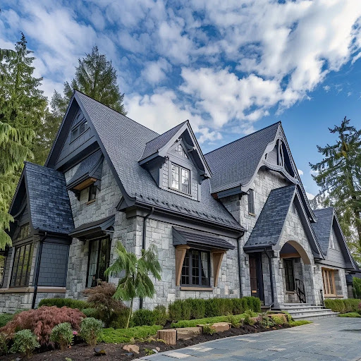 beautiful asphalt shingle house